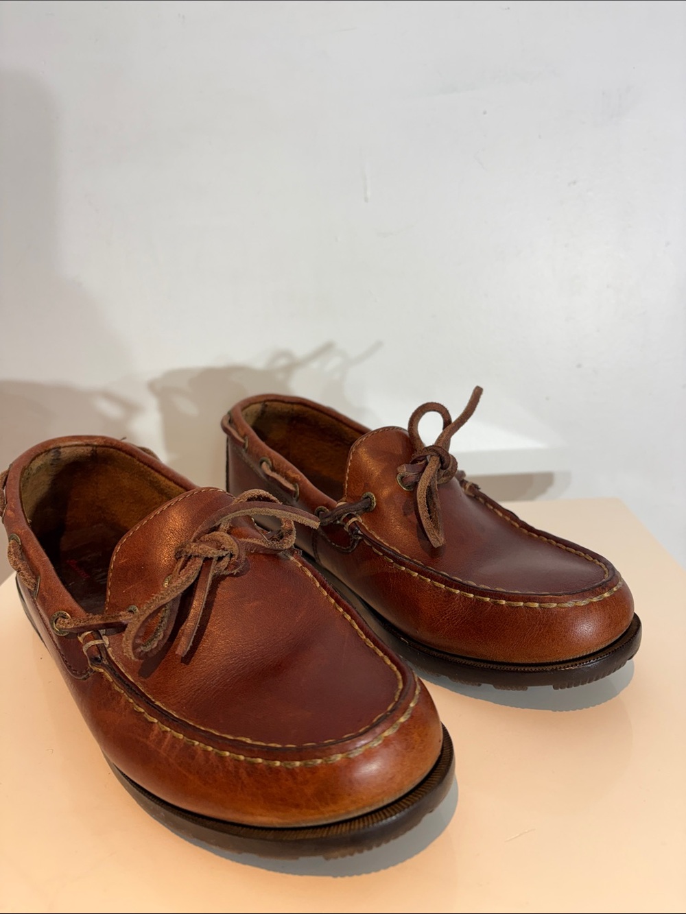 Eastland Leather Boat Shoes Loafers Brown Womens Size 8M
